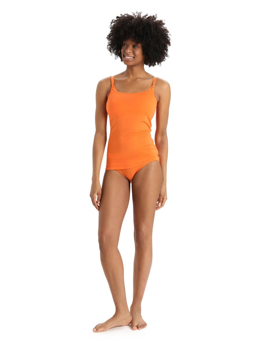 Sous Vêtement Icebreaker Merino Siren Cami Singlet Femme Orange | FR 1696PJJQ